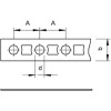 Лента монтажная перфорированная 17х0,75 мм, FS (рулон 50 м) (5055 L II 50)