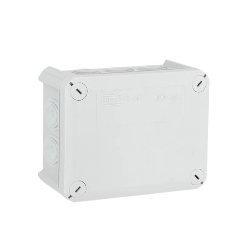 Коробка распределительная T100, 136х102х57 мм, IP66, вводы d25х10, серая (T 100)