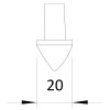 Наконечник стержня заземления D20 мм, ST (1819 20BP)
