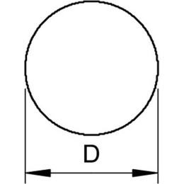 Проводник круглый (пруток) D8 мм, FT (RD 8-FT)