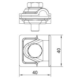 Соединитель универсальный Vario для круглых проводников D8-10 мм, TD (249 8-10 ST)