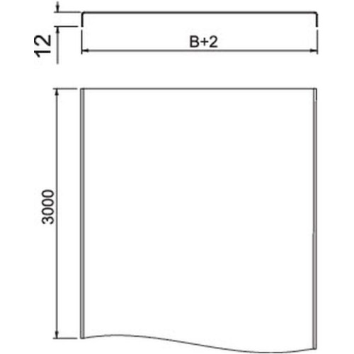Крышка B=200 мм, L=3000 мм, FS (DRLU 200 FS RU)