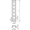 Рейка, U-профиль, L=300 мм, сталь, FS (US 3 30 FS)