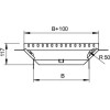 Секция Т/Х-образная, h=85 мм, B=100 мм, FS (RAA 810 FS)