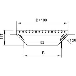 Секция Т/Х-образная, h=85 мм, B=100 мм, FS (RAA 810 FS)