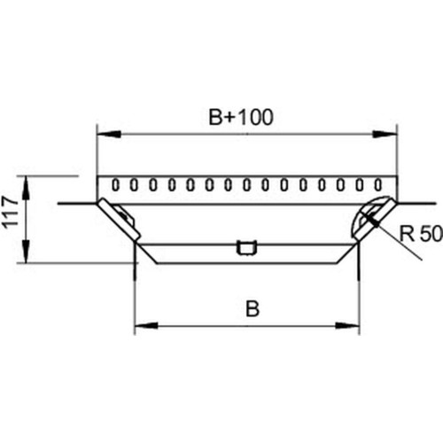 Секция Т/Х-образная, h=85 мм, B=100 мм, FS (RAA 810 FS)