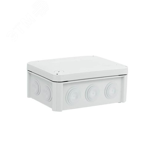 Коробка распределительная T100, 136х102х57 мм, IP66, вводы d25х10, серая (T 100)