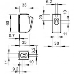 Групповое крепление Grip металлическое 15x NYM3x1.5
