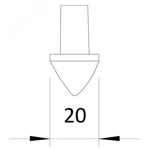 Наконечник стержня заземления