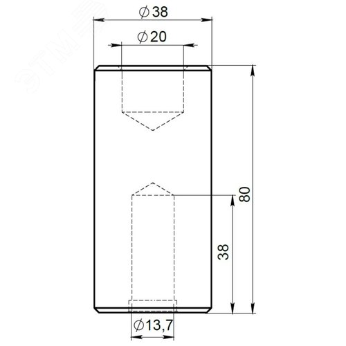 Насадка для забивания стержней заземления