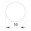 Проводник круглый (пруток) OBO, d10 мм, сталь горячеоцинкованная (RD 10)
