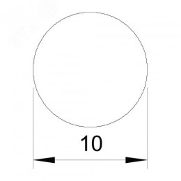 Проводник круглый (пруток) OBO, d10 мм, сталь горячеоцинкованная (RD 10)