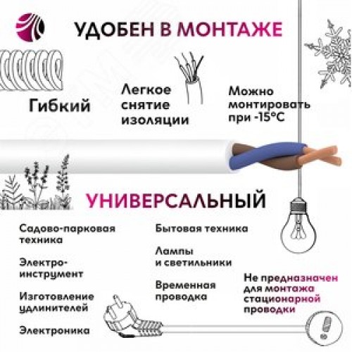 Провод ПВС 2х4 ТРТС
