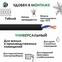 Кабель силовой ВВГнг-LS 2х2.5(А) ТРТС