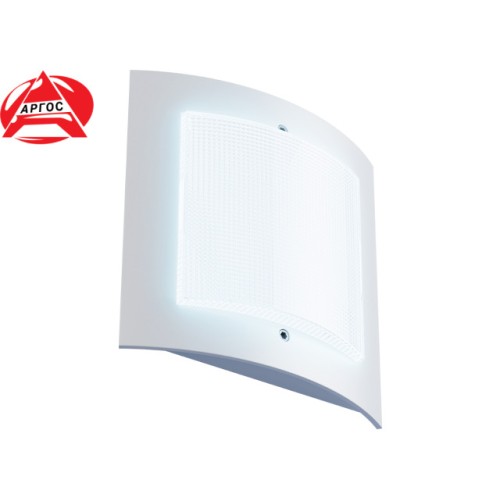 Светильник светодиодный ДБП Интеллект-ЖКХ с серой рамкой, 12Вт, 1400Лм, CRI80, с оптико-акустическим датчиком и дежурным режимом, антивандальный с защитой от краж, IP54, 5000К