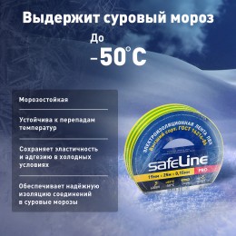 Изолента ПВХ желто-зеленая 19мм 25м