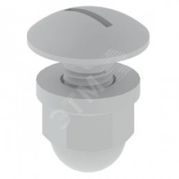 Болт DIN 603 M8x22 ПВХ-М1 серый RAL7030