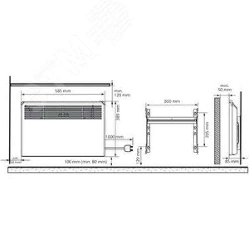 Конвектор электрический FinnHeat 500 Вт