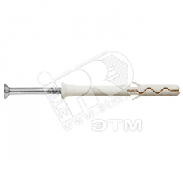 Дюбель-гвоздь 6х40 LYT UK KP потайной бортик, нейлон