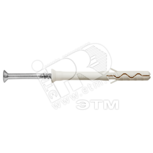 Дюбель-гвоздь 6х60 LYT UK KP потайной бортик, нейлон