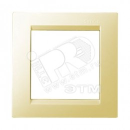 15 Рамка на 1 пост слоновая кость