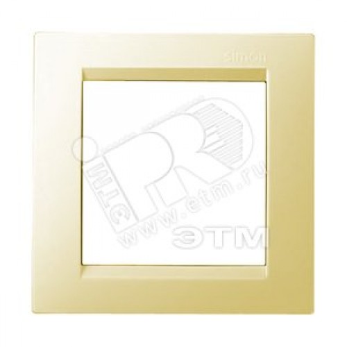 15 Рамка на 1 пост слоновая кость