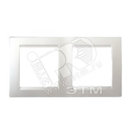 15 Рамка на 2 поста белый