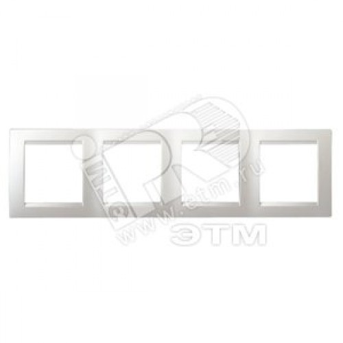 15 Рамка на 4 поста белый