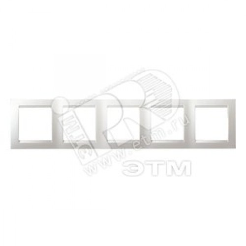 15 Рамка на 5 постов белый