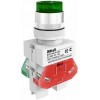 Кнопка зеленая ABLFP 22мм LED 220В ВK-22