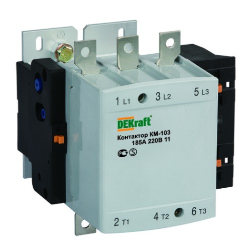 Контактор 185А 220В AC3 1НО 1НЗ КМ-103