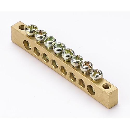 Шина нулевая 6х9 (8групп/край) ШН-102