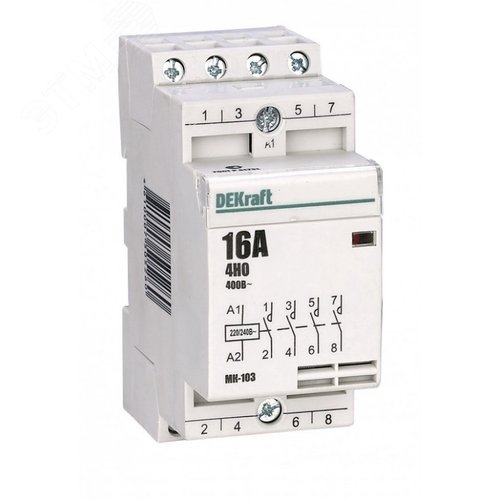 Контактор модульный 4НО 16А 230В МК-103