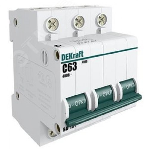 Выключатель автоматический ВА-101 3P 3А C 4.5кА