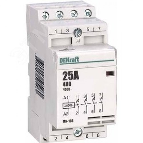Контактор модульный 4НО 20А 230В МК-103
