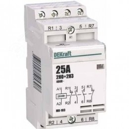 Контактор модульный 2НО+2НЗ 25А 230В МК-103