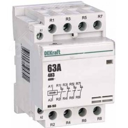 Контактор модульный 4НЗ 63А 230В МК-103