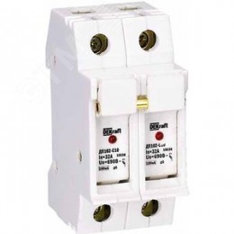 Держатель предохранителя типа C10 со светодиодной индикацией 2п ДП-102