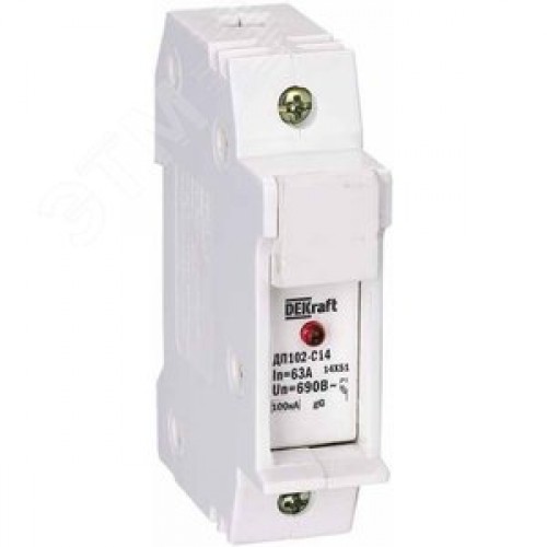 Держатель-предохранитель C14 со светодиодной индикацией 1п ДП-102