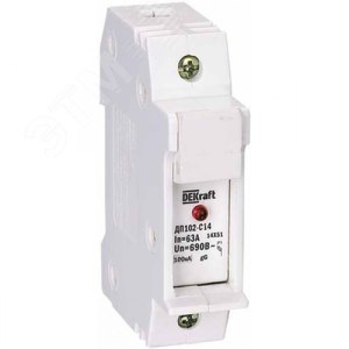 Держатель-предохранитель C14 со светодиодной индикацией 1п ДП-102