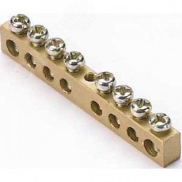 Шина нулевая 6х9 (8групп/центр) ШН-101