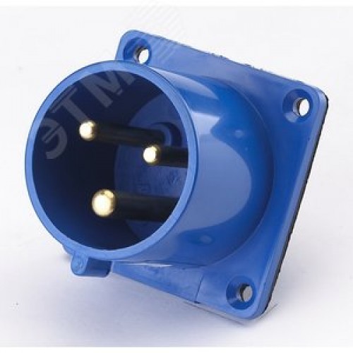 Вилка 623 2Р+РЕ 32А 220В IP44 В для скрытой проводки