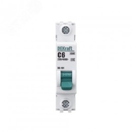 Выключатель автоматический ВА-101 1P 6А C 4.5кА