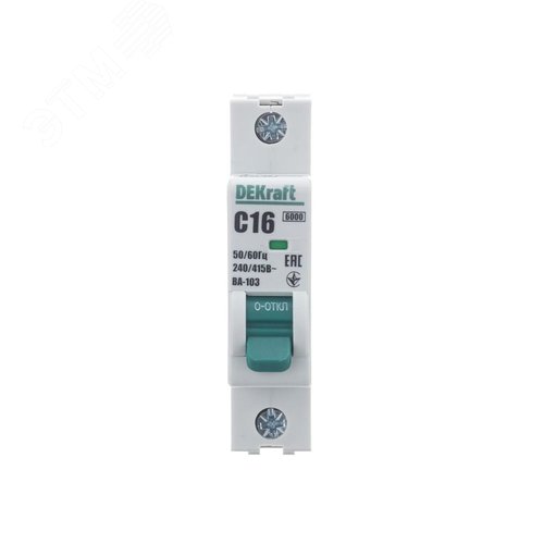 Выключатель автоматический ВА-103 1Р 16А C 6кА новый