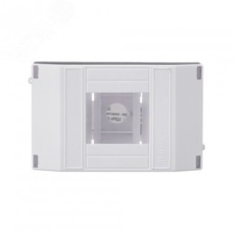 Корпус пластиковый навесной 2-4 модуля IP30 БЕЛЫЙ ЩРН-П-2/4