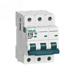 Выключатель автоматический 3P кривая C 16A 10кА ВА-105