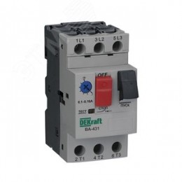Выключатель автоматический для защиты двигателя трехполюсной 0,16-0,25A 100кА ВА-431