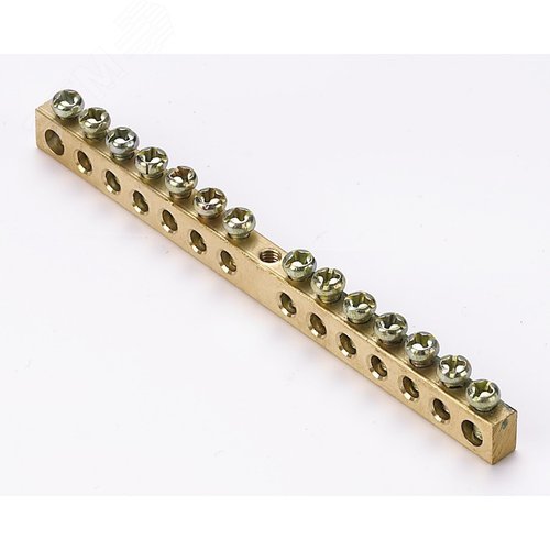 Шина нулевая 6х9 (14групп/центр) ШН-101