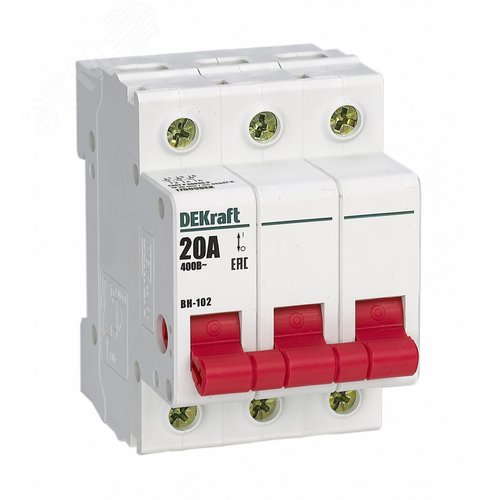 Выключатель нагрузки 3п ВН-102 20А