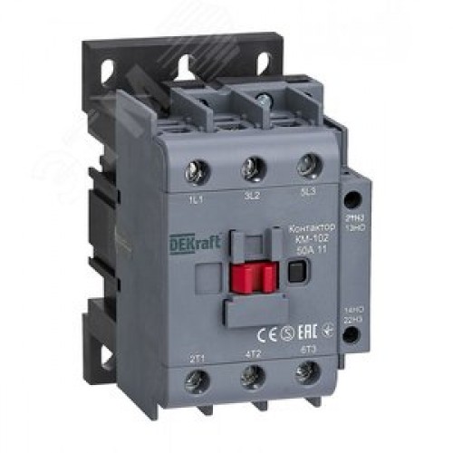 Контактор 50А 220В/230В АС3 АС4 1НО+1НЗ КМ-102